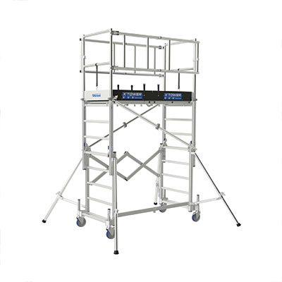 Échafaudage roulant aluminium X-TOWER Tubesca Comabi 