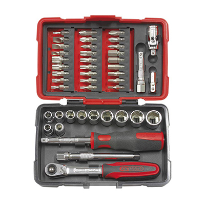 KS Tools - Module de clés à pipe débouchées 6 pans, 11 pièces