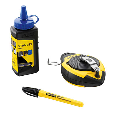 outils à mains cordeau traceur 30 m Kit Fatmax de stanley