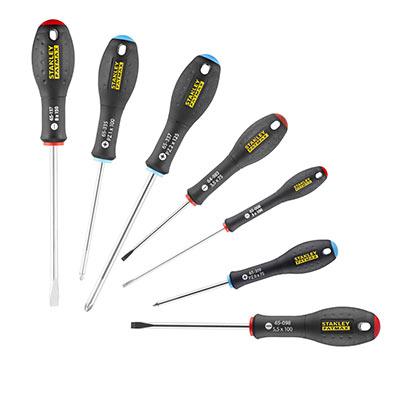 outils à mains tournevis 7 pièces pozi de Stanley