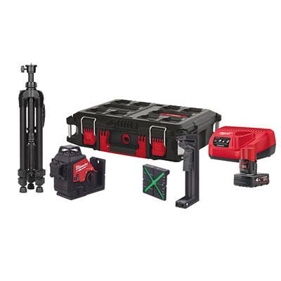 outils electroportatifs mini kit laser vert m12 3plskit 401p de milwaukee
