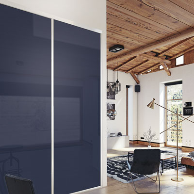 Porte Platine argent brillant Coulidoor