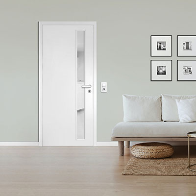 Porte Glatt CPL Blanc RAL 9016 d'Astra