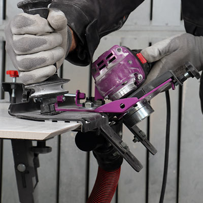 outils carreleur gabarit de coupe en onglet pro-edge 45 de sidamo