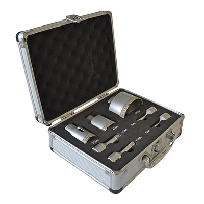 outils electroportatifs coffret 7 trépans à embout diamanté d'alphacoupe