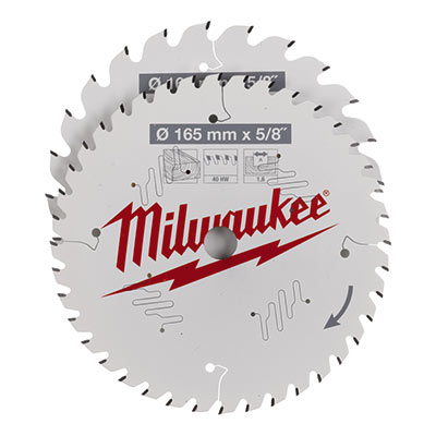 outils electroportatifs set 2 lames scie circulaire bois de milwaukee