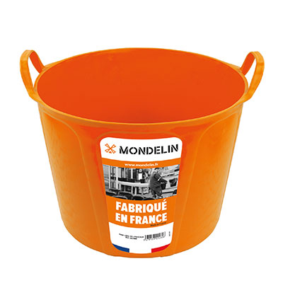 Matériel d'équipement Auge cabas plastique 40 litres Mondelin