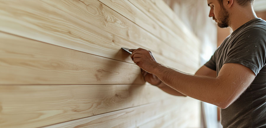 Panneaux de bois massif et décoratif