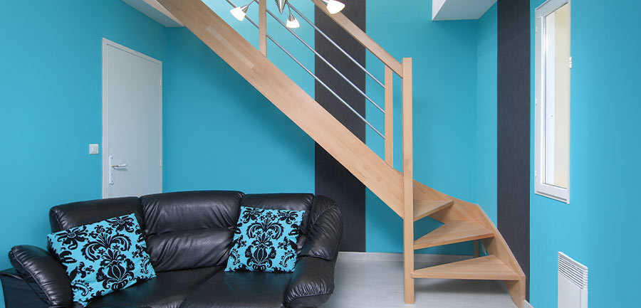 Garde-corps escalier bois