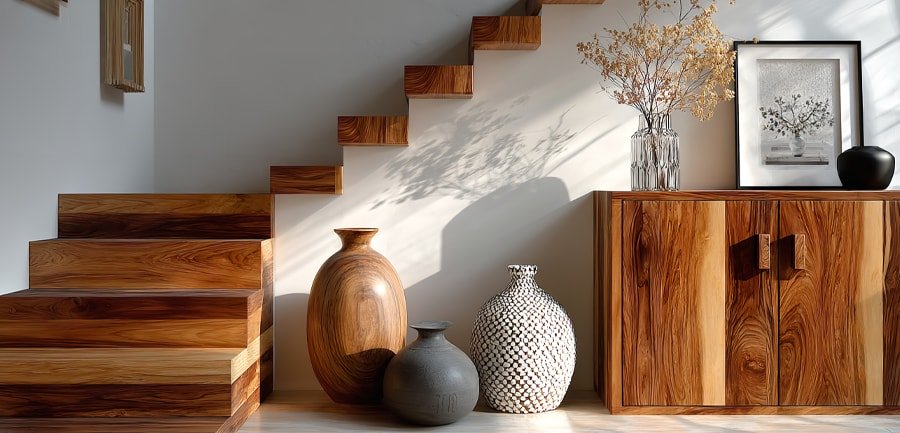 Escalier quart tournant