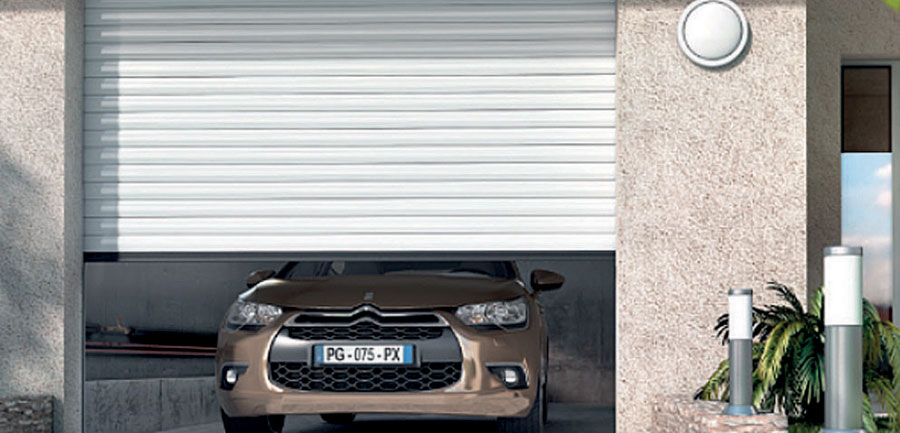 porte de garage à enroulement