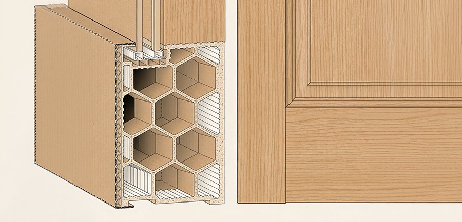 porte intérieure en bois massif