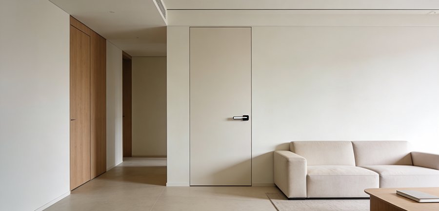 porte intérieure en bois massif