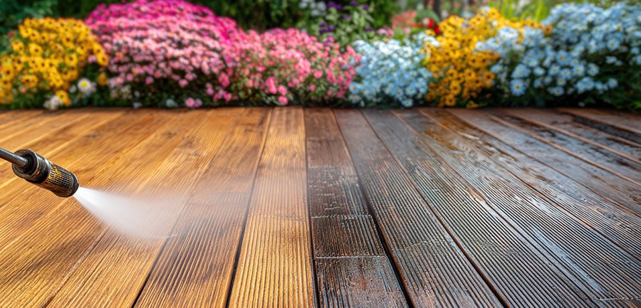 terrasse bois sur plots béton