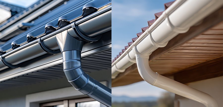 Gouttière zinc ou gouttière PVC