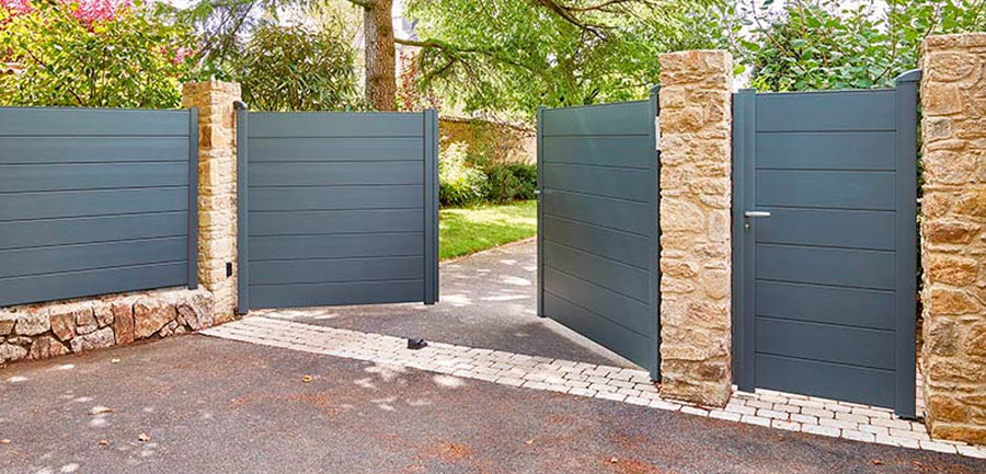 portail en aluminium Alu.Line d’Aluclos
